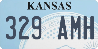 KS license plate 329AMH