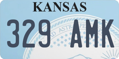 KS license plate 329AMK
