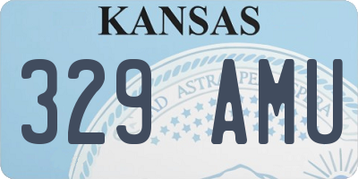 KS license plate 329AMU
