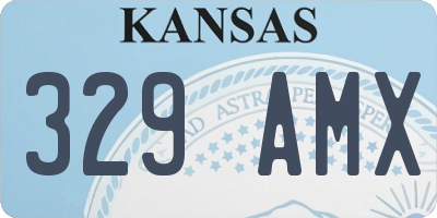 KS license plate 329AMX