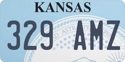 KS license plate 329AMZ