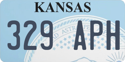 KS license plate 329APH