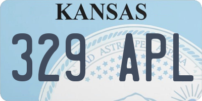 KS license plate 329APL