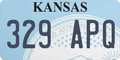 KS license plate 329APQ