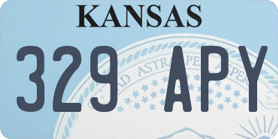 KS license plate 329APY