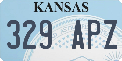 KS license plate 329APZ