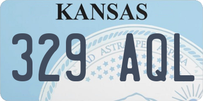 KS license plate 329AQL