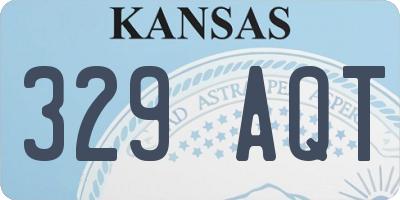 KS license plate 329AQT