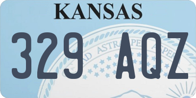 KS license plate 329AQZ