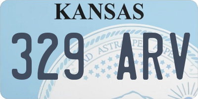 KS license plate 329ARV