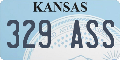 KS license plate 329ASS