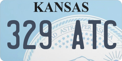 KS license plate 329ATC
