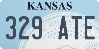 KS license plate 329ATE