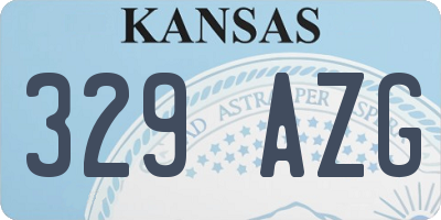KS license plate 329AZG