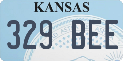 KS license plate 329BEE