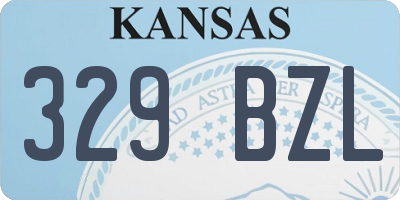 KS license plate 329BZL