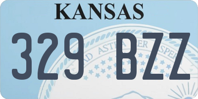 KS license plate 329BZZ