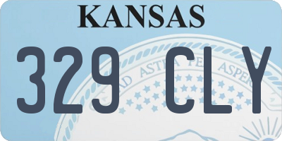 KS license plate 329CLY