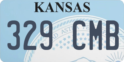 KS license plate 329CMB