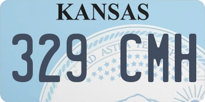 KS license plate 329CMH