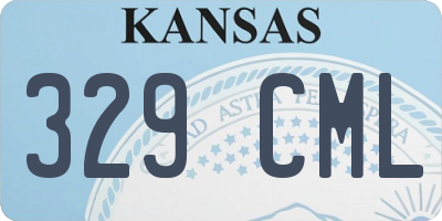 KS license plate 329CML