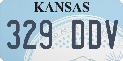 KS license plate 329DDV