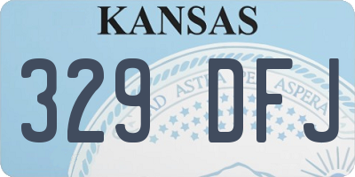 KS license plate 329DFJ