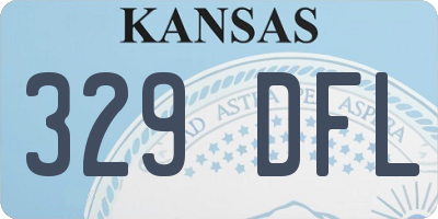 KS license plate 329DFL