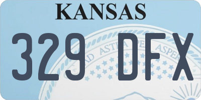 KS license plate 329DFX