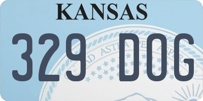 KS license plate 329DOG