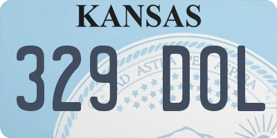 KS license plate 329DOL