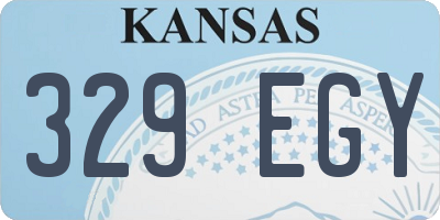 KS license plate 329EGY
