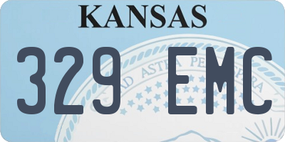 KS license plate 329EMC