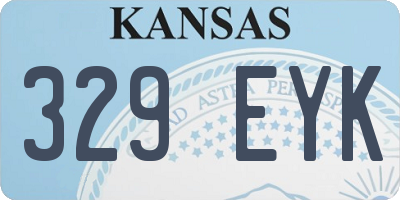 KS license plate 329EYK