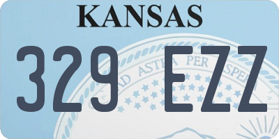 KS license plate 329EZZ
