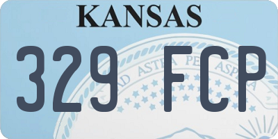 KS license plate 329FCP
