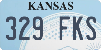 KS license plate 329FKS