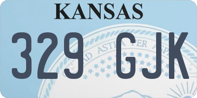 KS license plate 329GJK