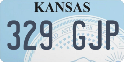 KS license plate 329GJP