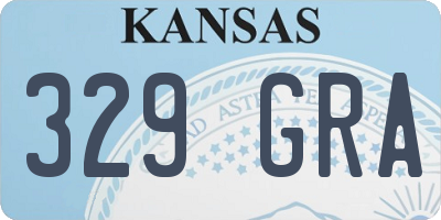 KS license plate 329GRA