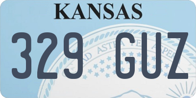 KS license plate 329GUZ