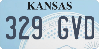 KS license plate 329GVD