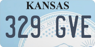 KS license plate 329GVE