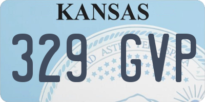 KS license plate 329GVP