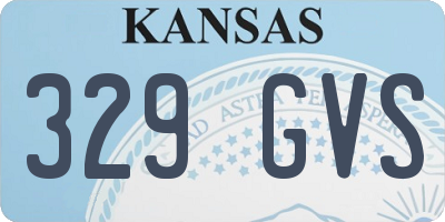 KS license plate 329GVS