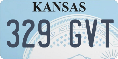 KS license plate 329GVT