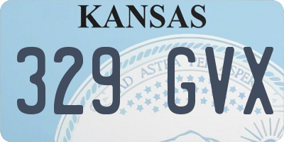 KS license plate 329GVX