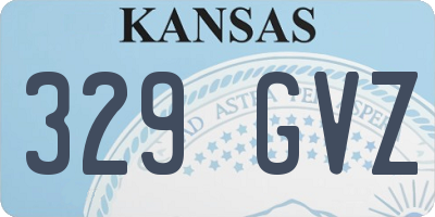 KS license plate 329GVZ