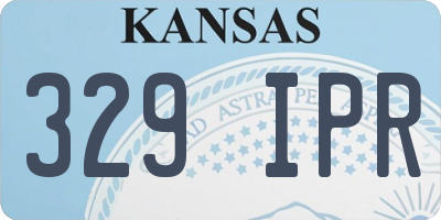 KS license plate 329IPR