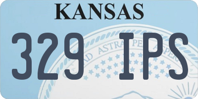KS license plate 329IPS